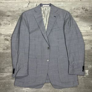 Hardwick Navy & White Check Sport Coat 40R